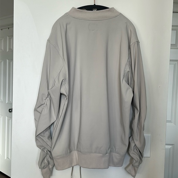 Encrypted Mens Oversized Streetwear Utility Cargo Pocket Bomber Jacket Neutral M - Picture 2 of 7